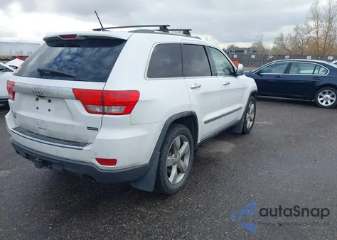 2013 Jeep Grand Cherokee Overland z USA, uszkodzony, nr VIN 1C4RJFCT0DC614693